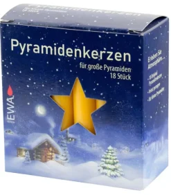 18 Bougies De Noël Pour Pyramide, Pyramidenkerzen 17 Mm