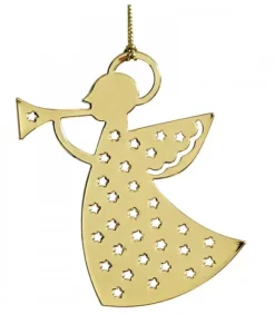 Ange Dore Et Trompette, Déco Sapin Design A Suspendre