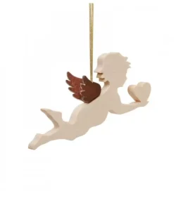 Ange Pour Sapin En Bois D'Erable Avec Petit Coeur