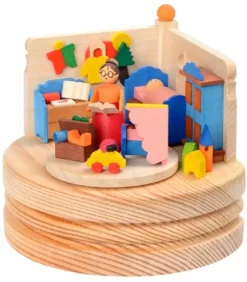 Boite A Musique Bois, L'Heure Du Coucher