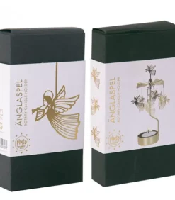 Bougeoir Carrousel Anges Dores Volants