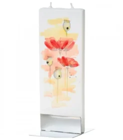 Bougie Décorative Coquelicots