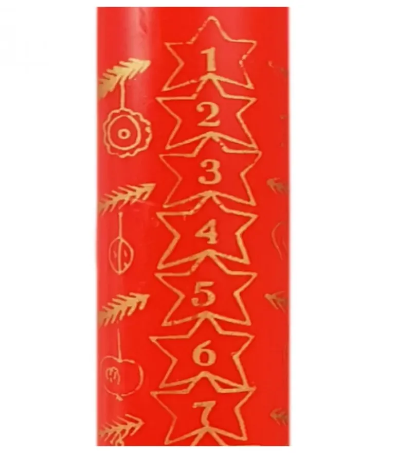 Bougie De L'Avent Graduee, 25 Cm