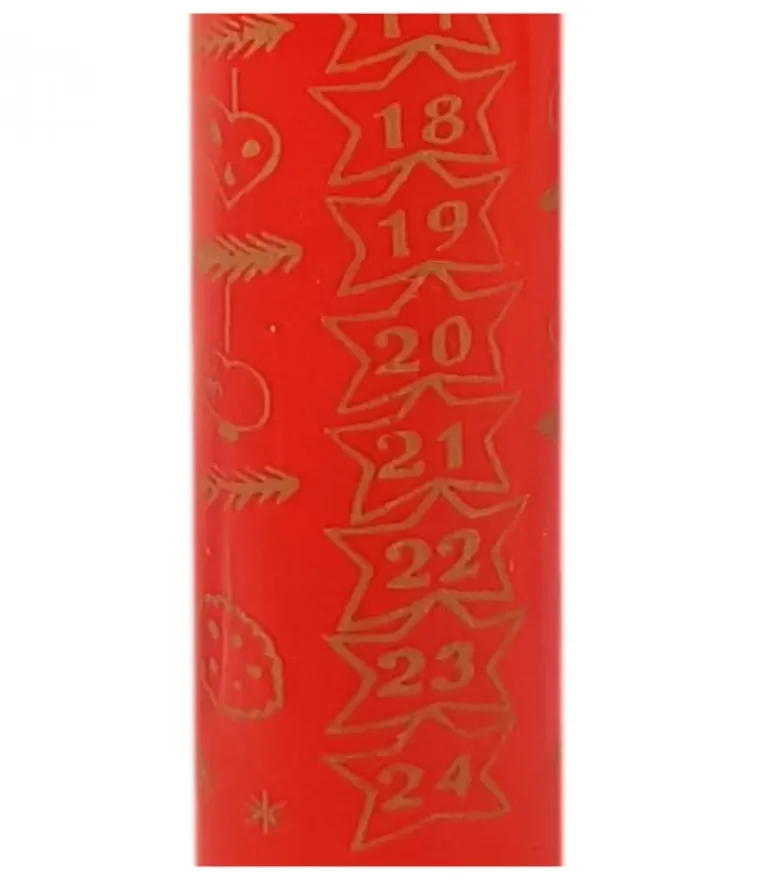 Bougie De L'Avent Graduee, 25 Cm