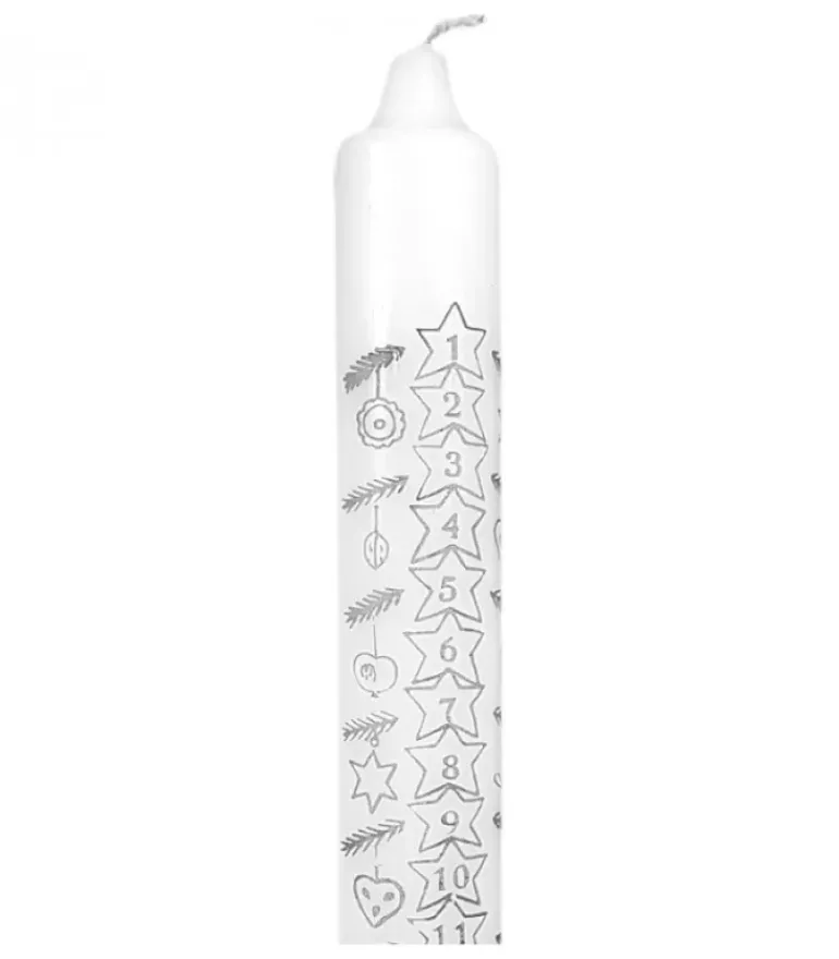 Bougie De L'Avent Graduee, 25 Cm