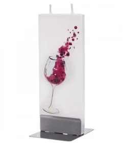Bougie Design Verre De Vin Rouge