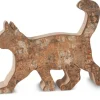 Chat En Bois Marchant, 9,5 Cm