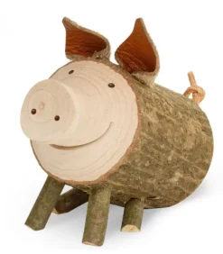Cochon En Bois Assis, 5,5 Cm