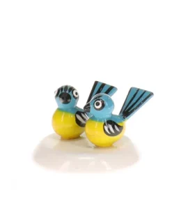 Couple De Mesanges - Village De Noël Miniature