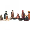 Crèche De Noël Complete Avec 12 Personnages 17 Cm