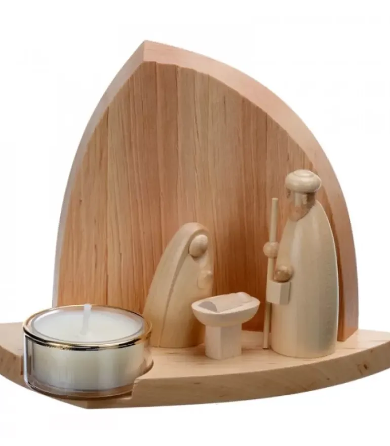 Crèche De Noël Moderne Avec Bougeoir