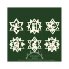 Déco Sapin De Noël, Etoiles En Bois. 6 Motifs Differents - N° 9