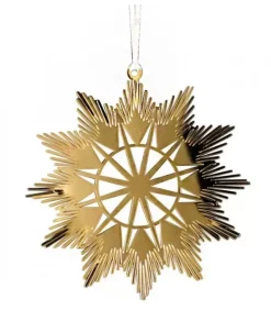 Etoile Design En Metal Dore A Accrocher