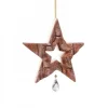 Etoile En Bois Avec Cristal Swarovski