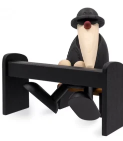 Figurine Musicien Jazz, Pianiste Avec Lunettes Noires