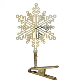 Flocon De Neige A Clipser Sur Le Sapin De Noël