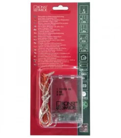 Guirlande Led A Pile, 20 Diodes Ambrees, Fil Laiton