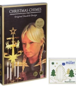 Kit Carillon Père Noël Dore + Bougies