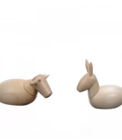 L'Ane Et Le Boeuf, Animaux De La Crèche De Noël, 6 Cm
