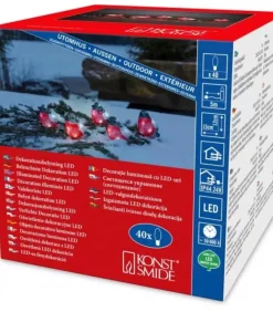 Oiseaux Lumineux Led, 5 Rouge-Gorge