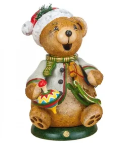 Ourson Brule-Encens Avec Cheval De Bois Et Toupie