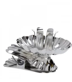 Pince A Bougie Pour Sapin En Metal Argente