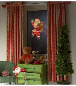 Père Noël Lumineux Qui Salue