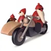 Père Noël Rouge En Side-Car