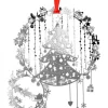 Sapin Argente Et Cadeaux De Noël A Suspendre