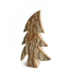Sapin En Bois, Forme Penchee, 21 Cm
