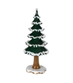 Village De Noël Miniature, Grand Sapin Enneige