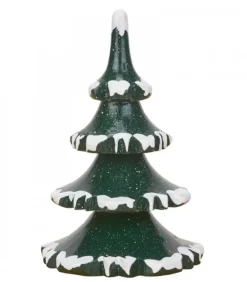 Village De Noël Miniature, 2 Sapins 8 Cm